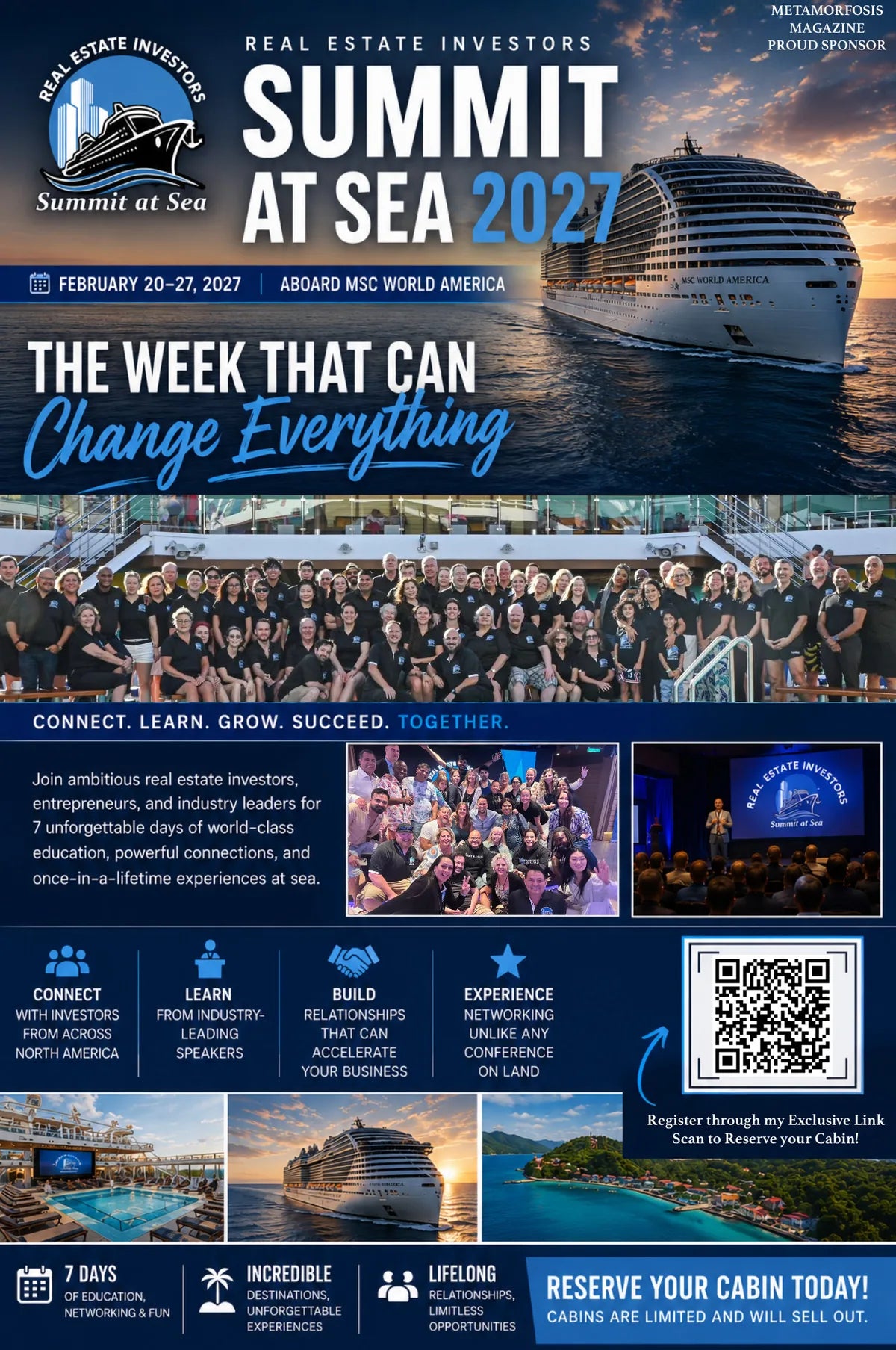 Real Estate Investors Summit at Sea 2027 aboard MSC World America